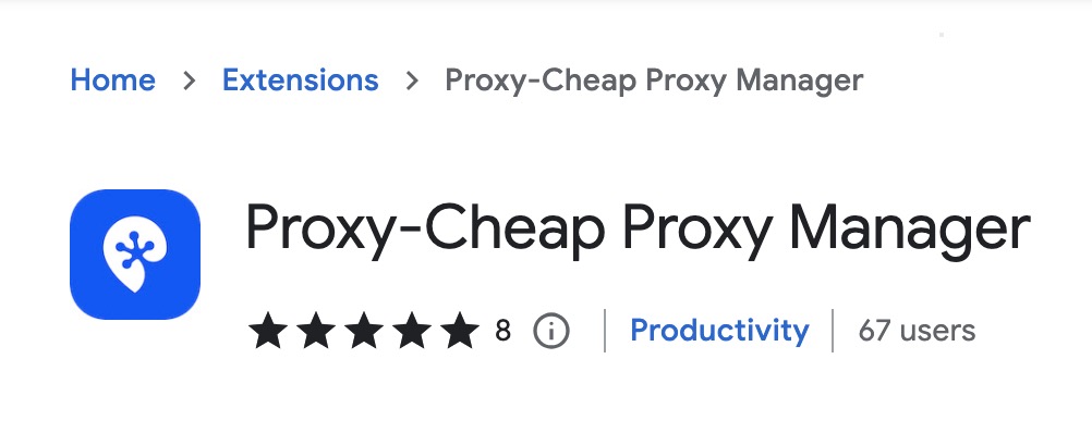 Proxy-Cheap Proxy Manager Extension Chrome
